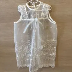 セレモニーベビードレス（帽子セット）50~60cm