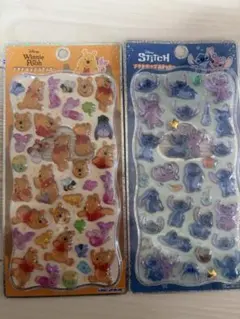 プーさん　スティッチ　プチドロップシール　正規品