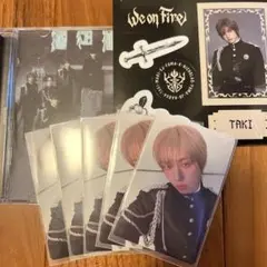 &TEAM we on fire タキ　TAKI 通常盤　ステッカー　トレカ5枚