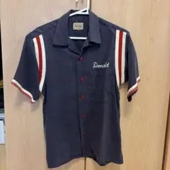 FLAT HEAD レーヨンギャバ ボーリングシャツ ブラックピンク 36 - メルカリ