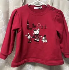 ファミリア　赤　トレーナー　90 美品　トップス