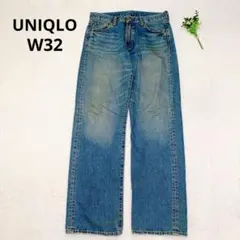 ユニクロ デニムパンツ ジーンズ Gパン ブルー メンズ ボトムス L 長ズボン