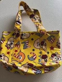w♡c 総柄 トートバッグ イエローのサムネイル