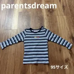 parentsdream ストライプ Tシャツ 95 車柄のサムネイル