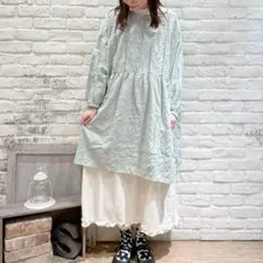 新品　サマンサモスモス　ふんわりチュニック　ミント