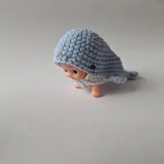 【5センチハイハイキューピーあみぐるみ】鯨キューピー