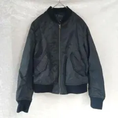 ユニクロ UNIQLO MA-1ブルゾン 中綿 211-400706 M 黒