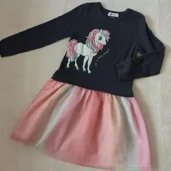 H&M ユニコーンプリント ワンピース チュールスカート