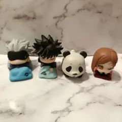 呪術廻戦 おねむたん セット フィギュア 五条悟 伏黒恵 パンダ 釘崎野薔薇