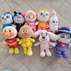 アンパンマン　ぬいぐるみ　９点セットのサムネイル
