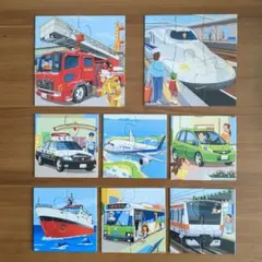 KUMON のりもの ジグソーパズル STEP1 8セット入り 1.5歳以上