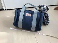 ★未使用に近い　ピンクハウス 両側クマ刺繍　ミニバッグ　紺系