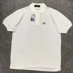 【激レア！新品】　90sフレッドペリー オールホワイト ポロシャツ　25ヨ44