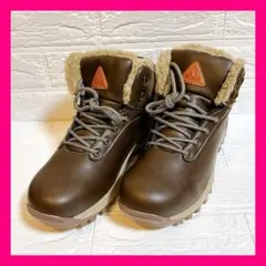 スノーブーツ トレッキング 26.5cm相当 厚底 裏起毛 防水 滑り止め 登山