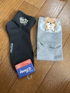 ディズニー 柴犬 レディース ソックス 2足セット