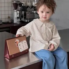 新品未使用*バックタグ チェック柄 長袖シャツ