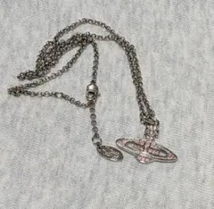 Vivienne Westwood ミニバス ネックレス ピンクストーン