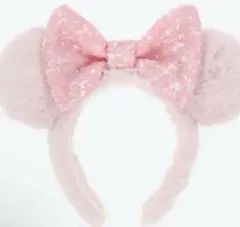 ミッキー耳カチューシャ ピンク ふわふわ