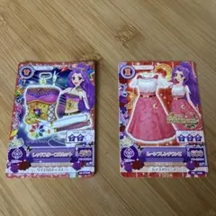 アイカツカードセット レッドストーリーコレクションとムーンフルレインビ