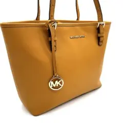 MICHAEL KORS マイケルコース キャメル レザー トートバッグ 大容量のサムネイル