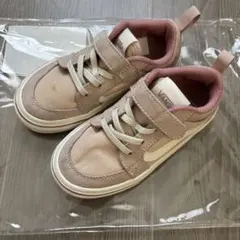 VANS ピンク スニーカー ベルクロ付き