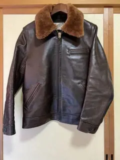 レア品☆湘南爆走族モデル 革ジャン 革スイングトップ サイズL カドヤ