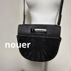 ゆきんこ様専用定価14500一度使用✴︎nouerブラックかごバックショルダーバッ