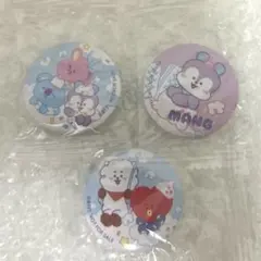 BT21 缶バッジ 3個セット　くら寿司　コラボ　bts 缶バ　まとめ売り