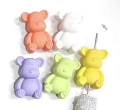 カスタムボールペン対応ビーズ　くまビーズ