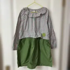 RAG MART 120 綿100 ドッキングワンピ