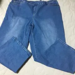 ウエストゴム ライトブルーデニムパンツ　スマイルランド8L