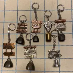 鐘のキーホルダー7個セット　昭和　観光地　熊鈴