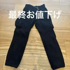 BREEZE 黒 カーゴパンツ 130 裏起毛