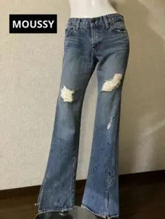 MOUSSY ローライズ　フレアデニム　当時物　Y2K　00s 平成ギャル