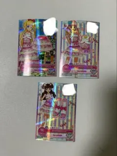 アイカツカード　ガールズピンクキャミトップス、ティアードスカート、シューズ