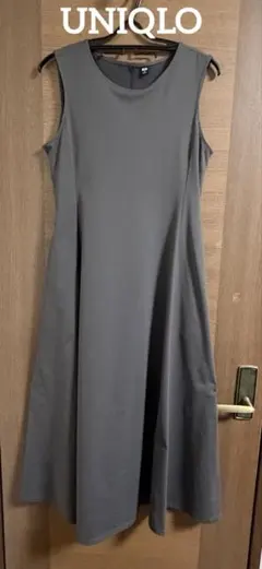 【UNIQLO】ユニクロ　ウルトラストレッチ　エアリズムワンピース　Ｍ　グレー