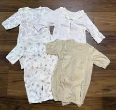 【まとめ売り】 ロンパース 新生児 長袖 女の子 50 60 70 綿100