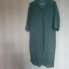 【最終値下げ】SHOO・LA・RUE オリーブグリーン シャツワンピース