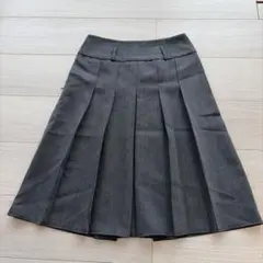 グレー プリーツスカート ひざ丈　卒園　入学
