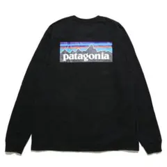 patagonia ロンT XS LONG-SLEEVED P-6 ブラック
