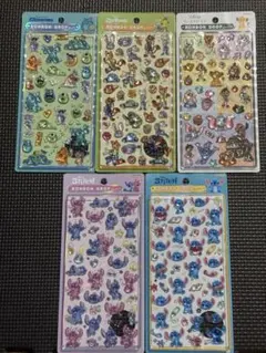 【正規品】 ボンボンドロップシール ディズニー 5点セット