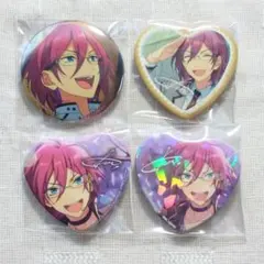 あんスタ!!　アンデッド　朔間零　ハート缶バッジ　12個 新品☆あんスタ☆UNDEAD【朔間零】ハートカンバッジ☆ハート缶バッジの
