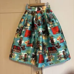 ROSE BUD☆膝丈スカート☆美品 ROSE BUD スカート 「WEB・一部店舗限定」TIERED SKIRT