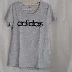 Tシャツ　半袖　アディダス　adidas　グレー　160　レディース　ジュニア