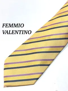 まとめ購入で大幅値引 美品 FEMMIOVALENTINO ストライプ ネクタイ