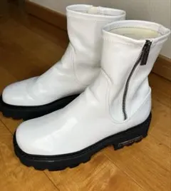 【CHARLES & KEITH】サイドジップ アンクルブーツ 23.5cm