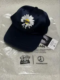 新品タグ付き】PEACEMINUSONEトイストーリー キャップ ダークグレー