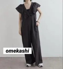【omekashi】リネンラッフルオールインワンのサムネイル