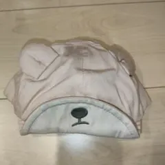 美品　クマ耳付き帽子 ベージュ　48cm