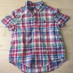 Ralph Lauren 半袖シャツ 3/3T チェック柄